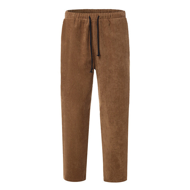 Men’s Winter Corduroy Jogger Pants – Streetwear Style