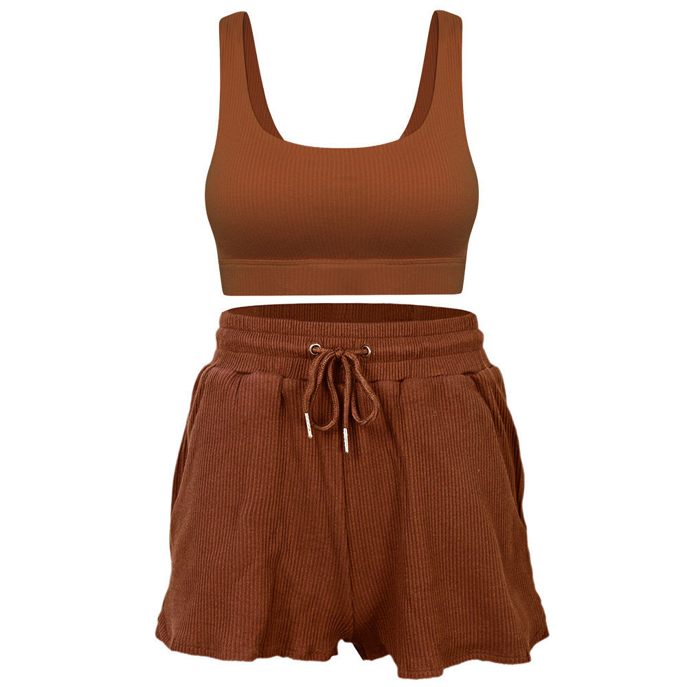 Loose Fit Yoga Outfit | Short Sleeve Gym Activewear