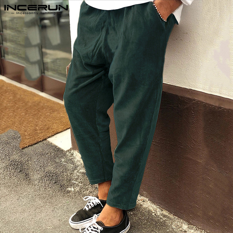 Men’s Winter Corduroy Jogger Pants – Streetwear Style