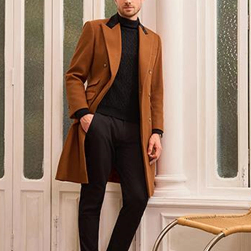 Men's Plus Size Casual Woolen Jacket | Fat & Strong Loose Fit Coat