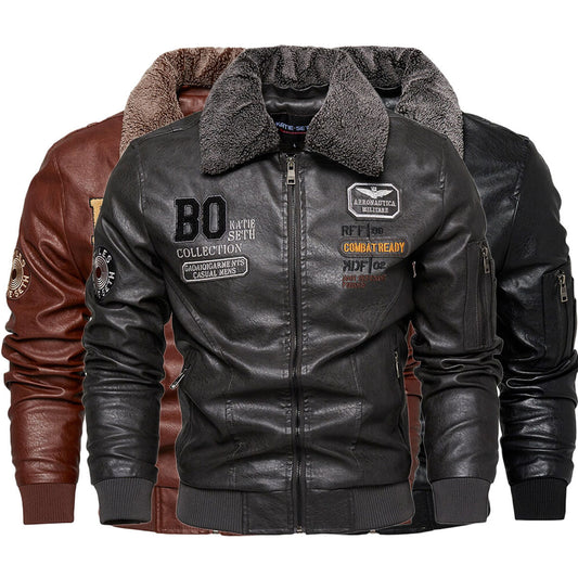 Men's Fashion Leather Coat | Casual Slim Fit Outerwear