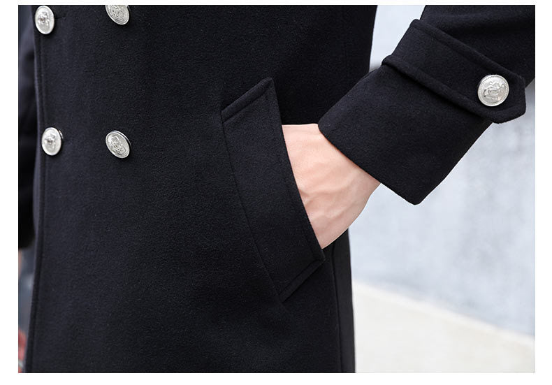 Men's Slim-Fit Wool Coat | New Autumn & Winter Business Topcoat