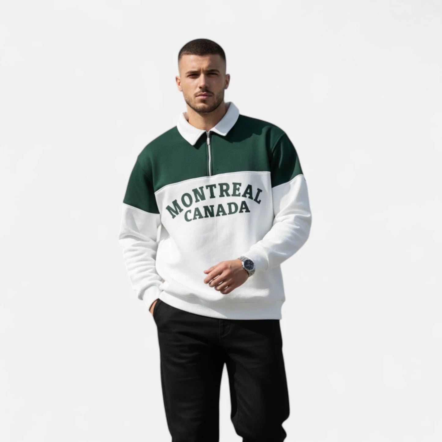 Men's 3D Digital Print Sweater | Autumn/Winter New Stand Collar Pullover
