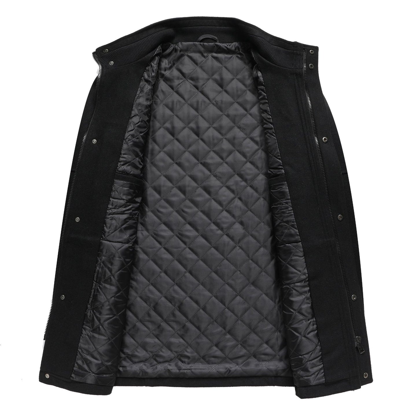 Men's Classic Woolen Winter Coat | Warm Casual Topcoat