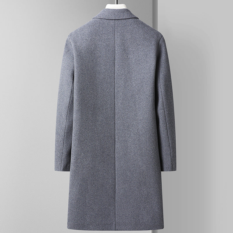 Men's Premium Business Woolen Topcoat | Modern Korean Slim Fit