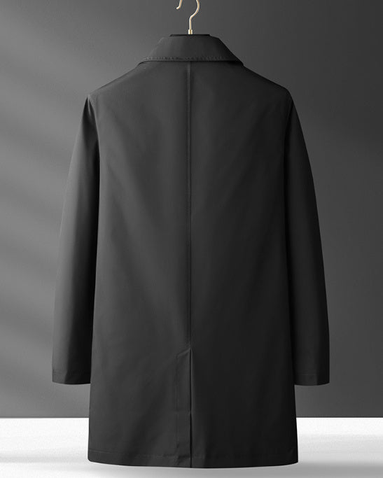 Korean Style Light Luxury Men's Coat | Casual Trench & Overcoat for Light Winter