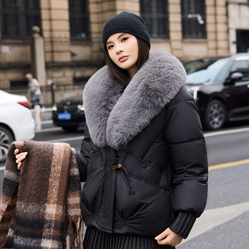 Straight Fit Thickened Cotton Winter Coat