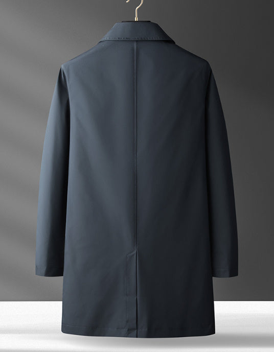 Korean Style Light Luxury Men's Coat | Casual Trench & Overcoat for Light Winter