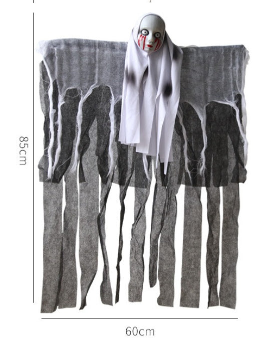 Halloween Skull Ghost Decoration | Haunted House Horror Hanging Prop