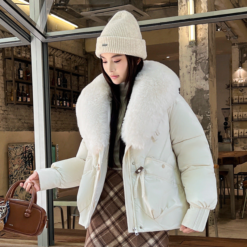 Straight Fit Thickened Cotton Winter Coat