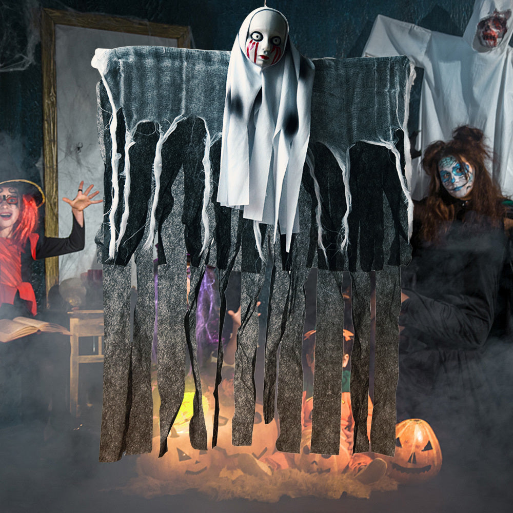 Halloween Skull Ghost Decoration | Haunted House Horror Hanging Prop