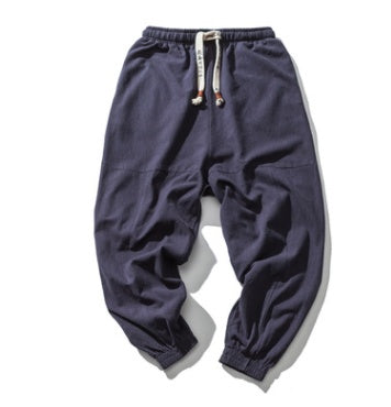 Men’s Hip Hop Jogger Sweatpants – Tapered Fit with Pockets & Drawstring