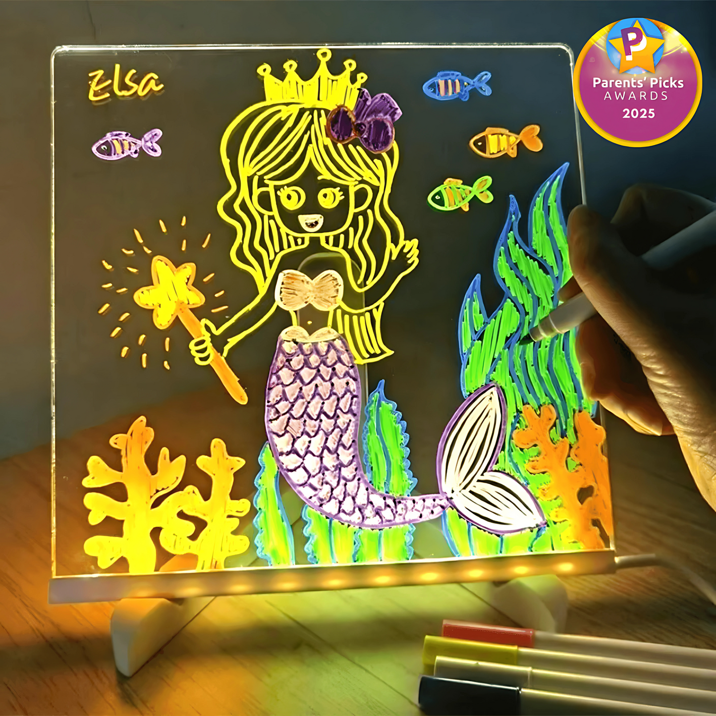 Glow Board - LED Light-Up Writing & Drawing Board