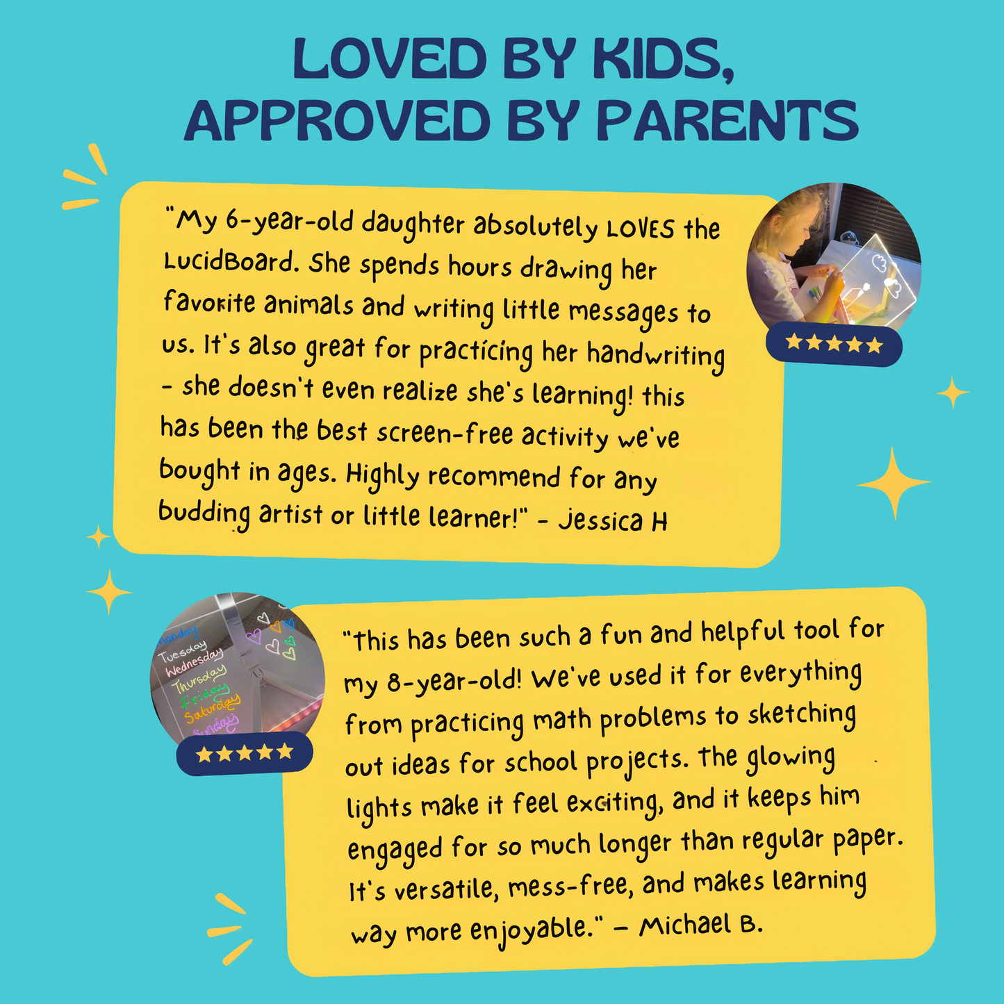 Glow Board - LED Light-Up Writing & Drawing Board