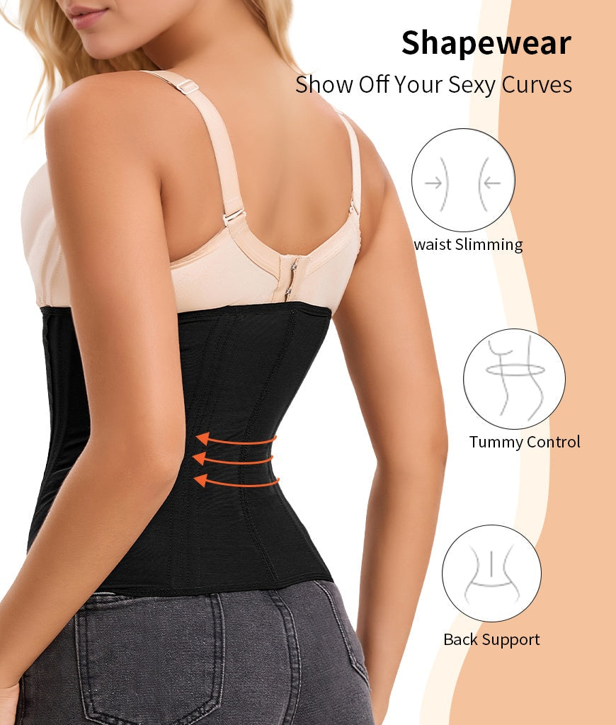 Women’s Strapless Waist Mesh Trainer – Colombian Faja Corset Shapewear