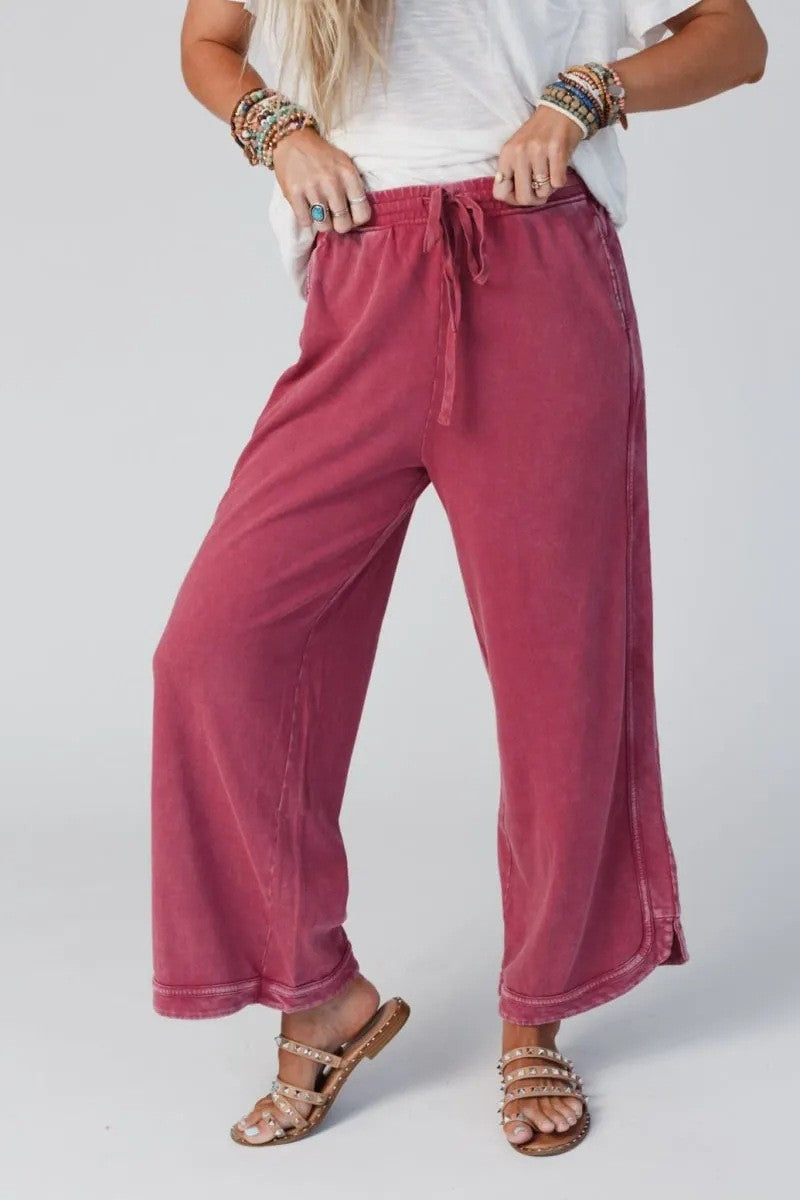 Women's Fashion Wide Leg Casual Sports Pants