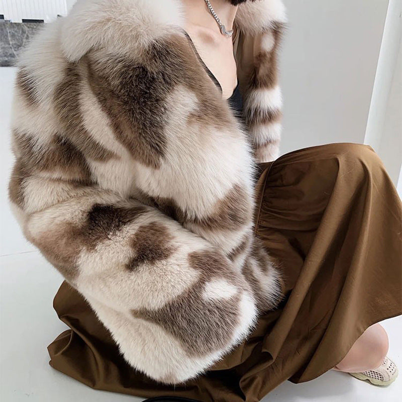 Faux Lamb Fur Coat for Women