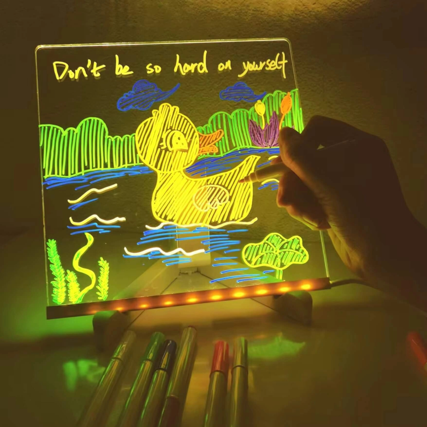 Glow Board - LED Light-Up Writing & Drawing Board