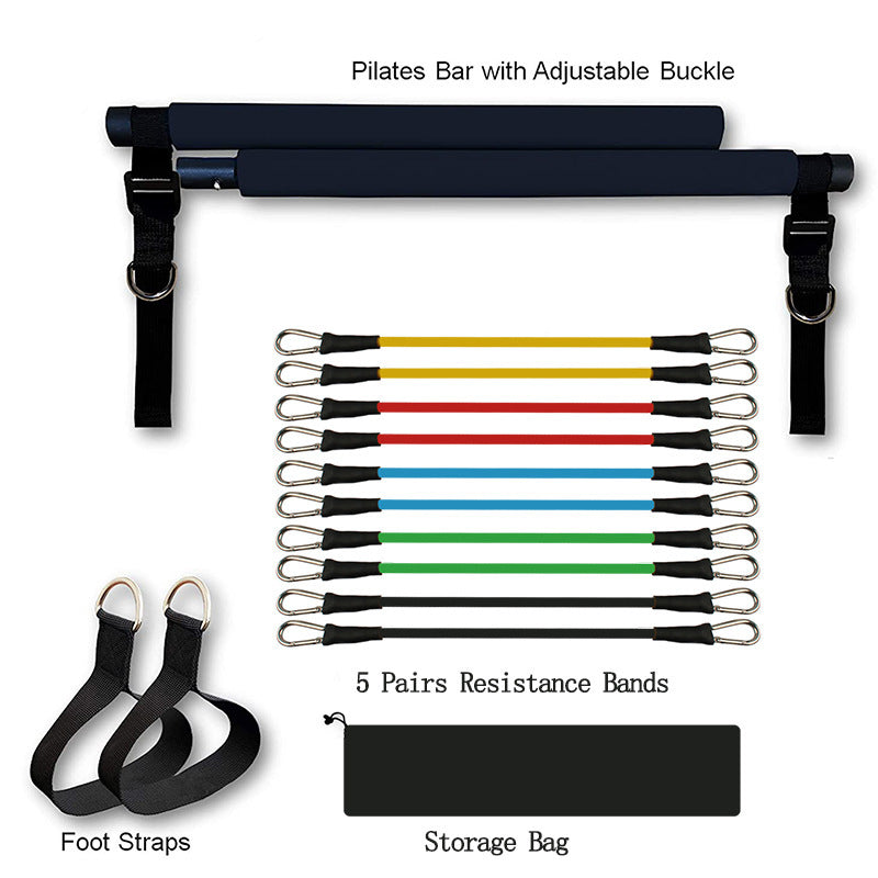 Pro Portable Pilates Bar Home Gym Set