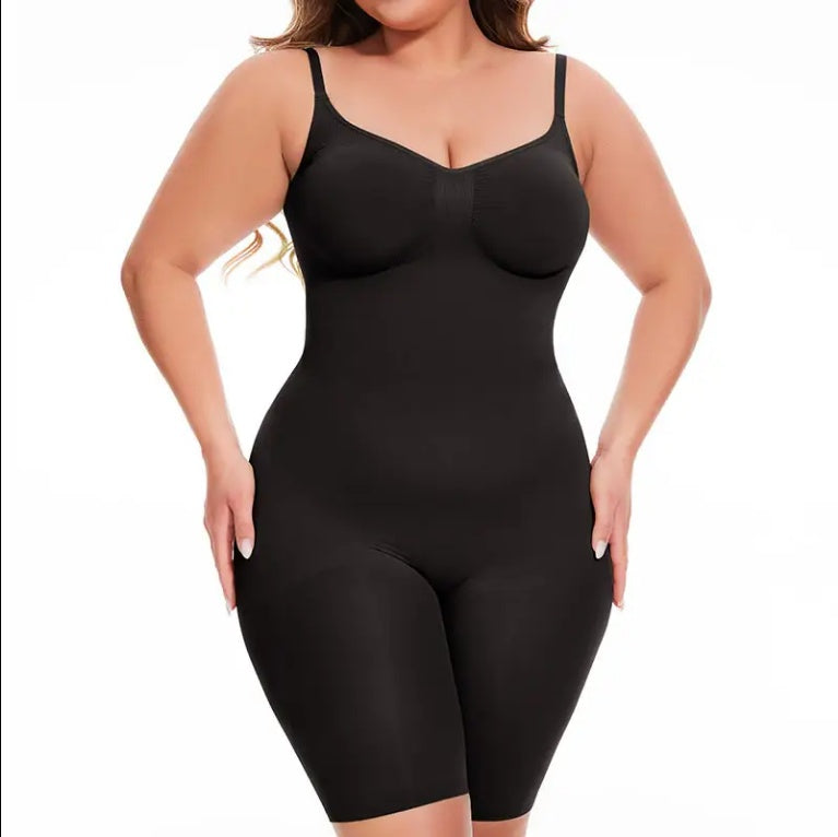Seamless Postpartum Abdomen Shapewear – Mid-Thigh Slimming Body Shaper for Women