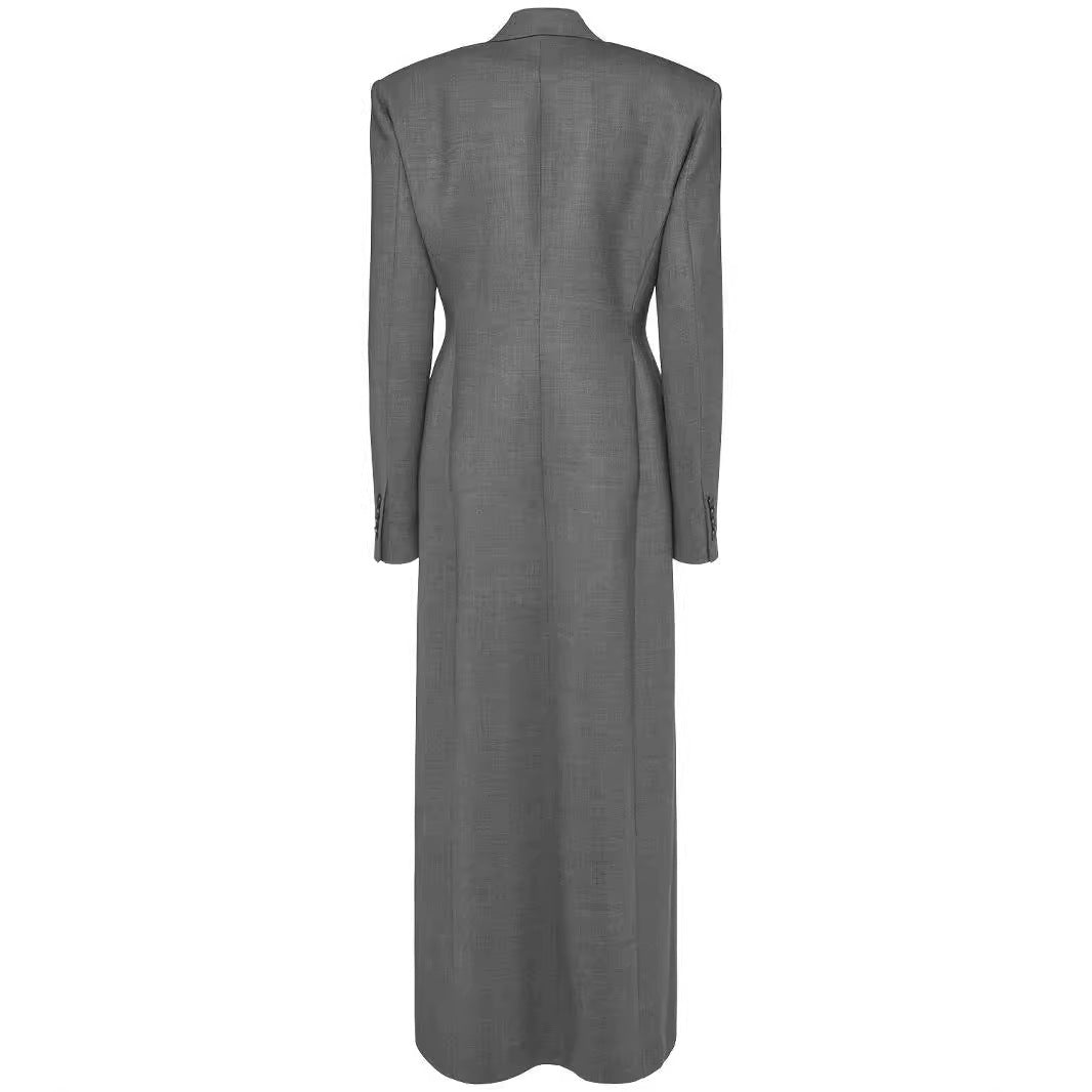 Women's Long Sleeve Padded Shoulder Suit Coat