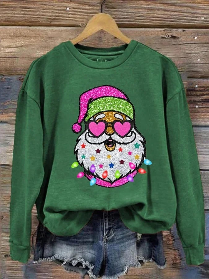Casual Christmas Theme Crewneck Sweater