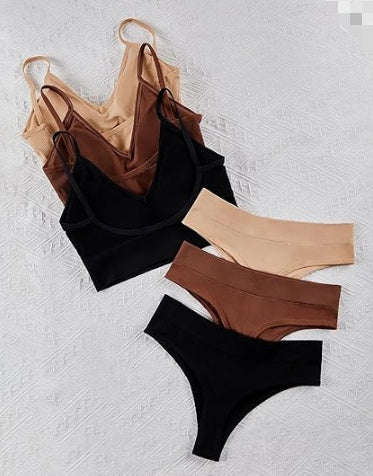 Plus-Size Thin Push-Up Sports Bra Set Without Steel Ring for Small Chest